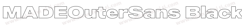 MADEOuterSans Black字体转换
